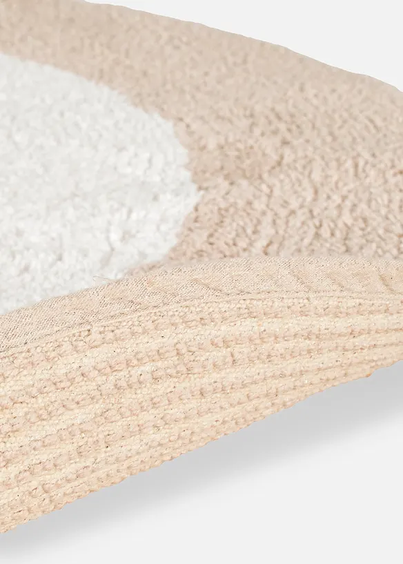 Baumwoll Badematte in grau Detailaufnahme vom Material - bonprix