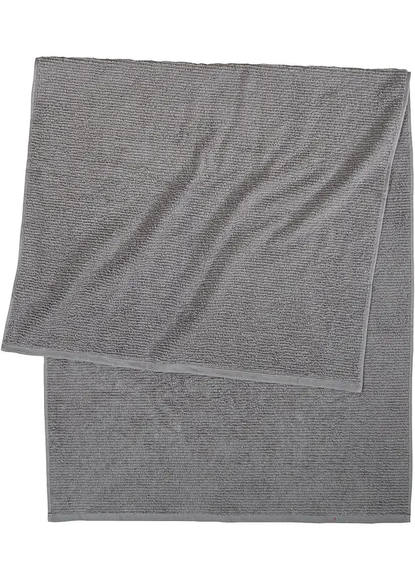 Baumwollhandtuch in grau - bonprix