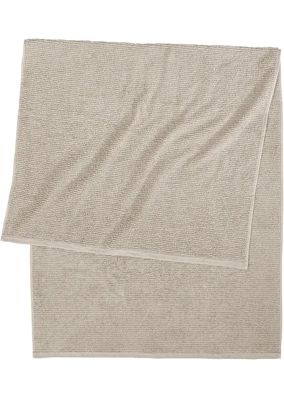 Baumwollhandtuch in grau - bonprix