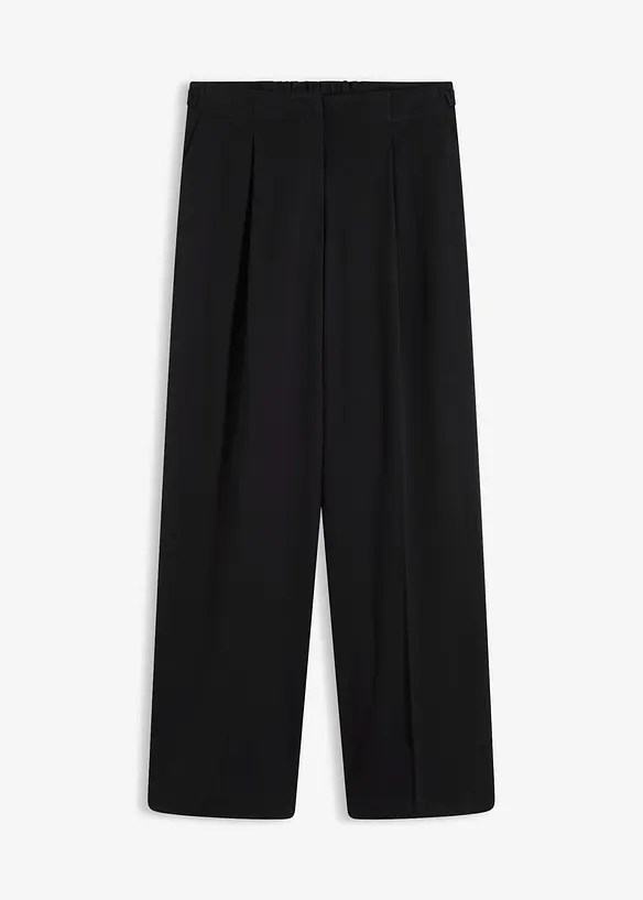 Palazzo-Hose in schwarz von vorne - bonprix Palazzo-Hose in schwarz von vorne - bonprix