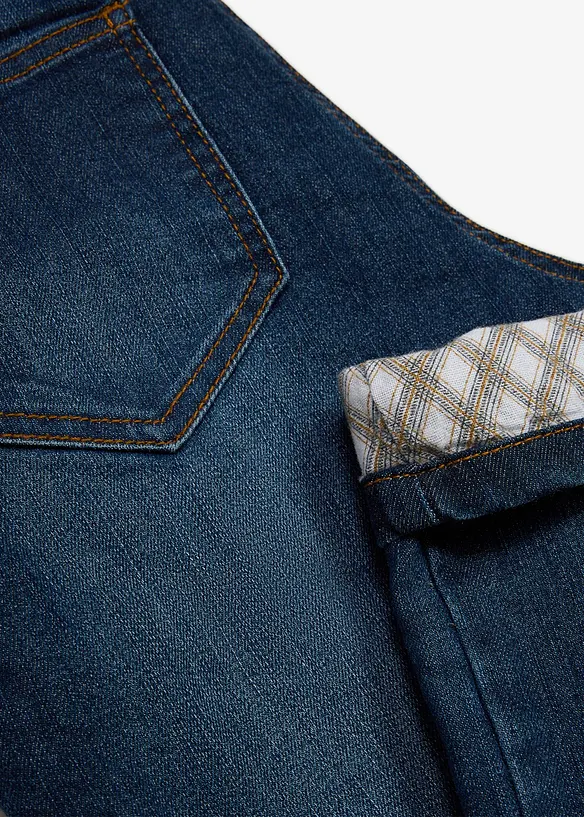 Thermojeans mit Flanellfutter in blau - bonprix
