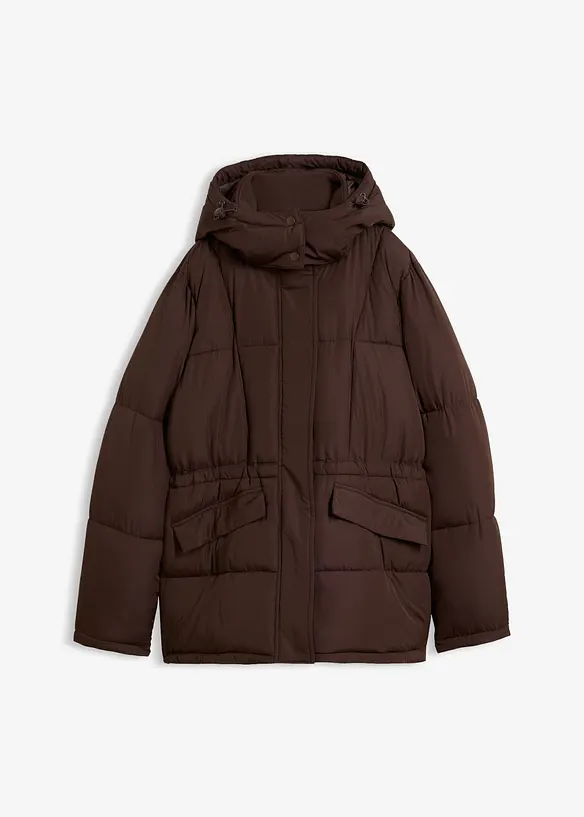 Steppjacke in braun von vorne - bonprix