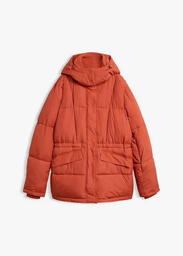 Steppjacke in braun von vorne - bonprix