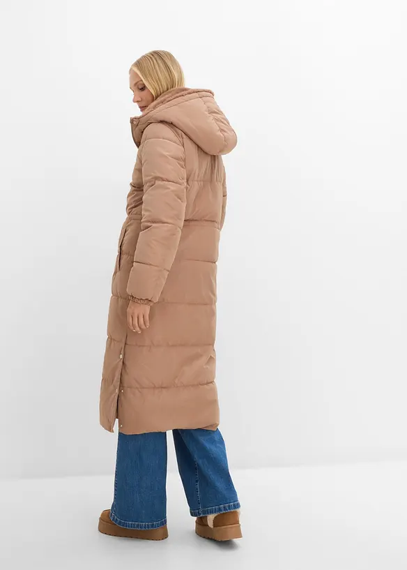 Steppmantel in braun von hinten (Totalaufnahme) - bonprix