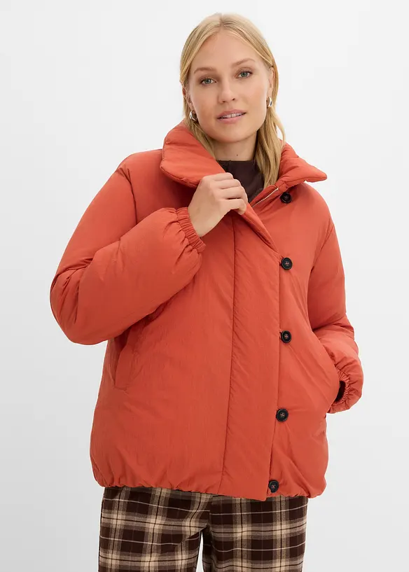 Winterjacke in braun von vorne (im Anschnitt) - bonprix