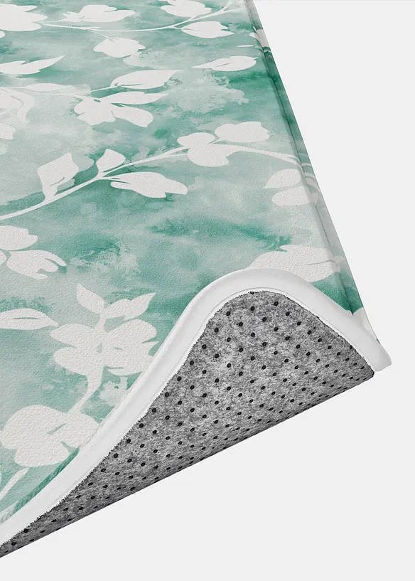 Badematte mit Memory Schaum in grün Detailaufnahme vom Material - bonprix