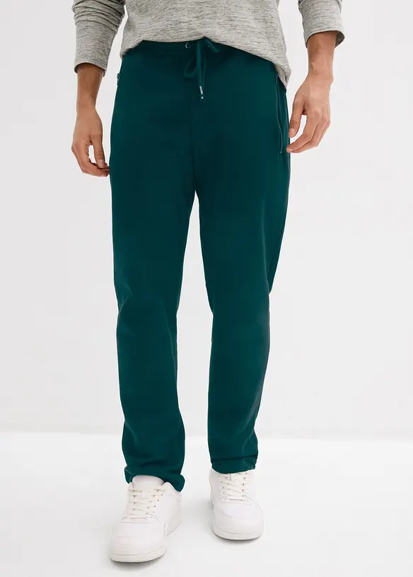Regular Fit Jogginghose, Straight in grün von vorne - bonprix