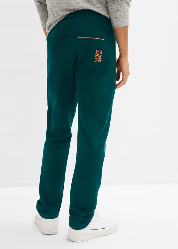 Regular Fit Jogginghose, Straight in grün von hinten - bonprix