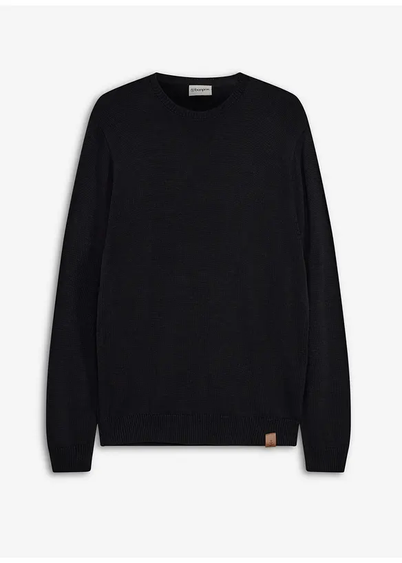 Pullover in schwarz von vorne - bonprix