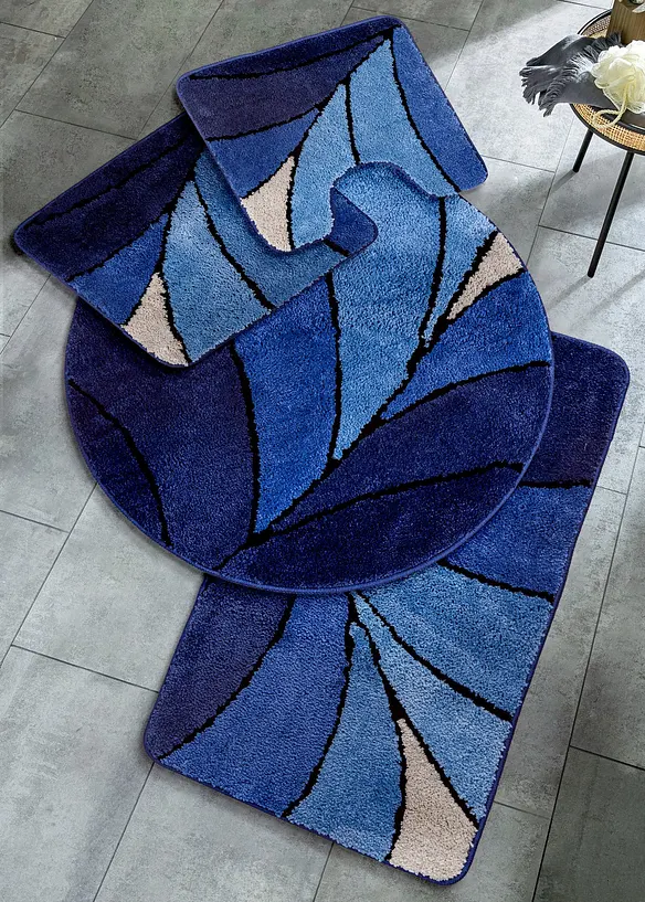 Badematte mit hohem Flor in blau - bonprix Badematte mit hohem Flor in blau - bonprix