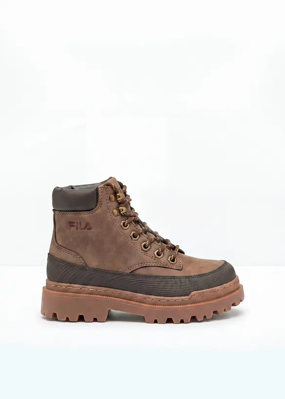 Fila Schnürboots mit Profilsohle in braun - FILA