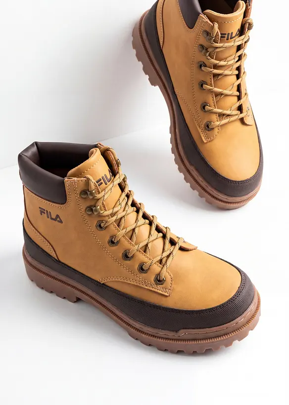 Fila Schnürboots mit Profilsohle in braun - FILA