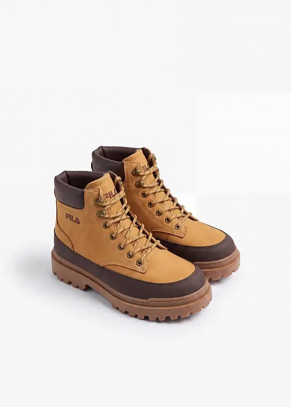 Fila Schnürboots mit Profilsohle in braun - FILA