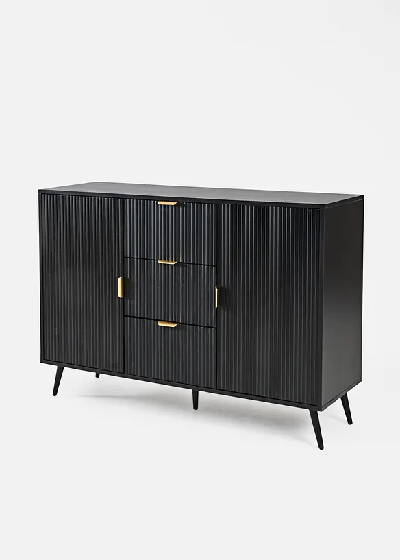 Sideboard in schwarz von vorne - bonprix