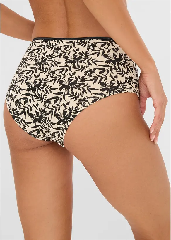 Maxipanty (4er Pack) mit Bio-Baumwolle in schwarz von hinten - bonprix