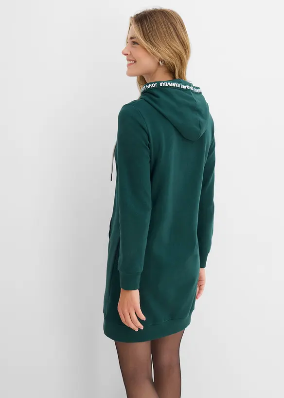 Sweatkleid in petrol von hinten (Totalaufnahme) - bonprix Sweatkleid in petrol von hinten (Totalaufnahme) - bonprix