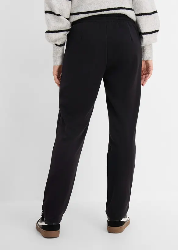 Thermo-Schlupfhose mit Bequembund in schwarz von hinten - bonprix