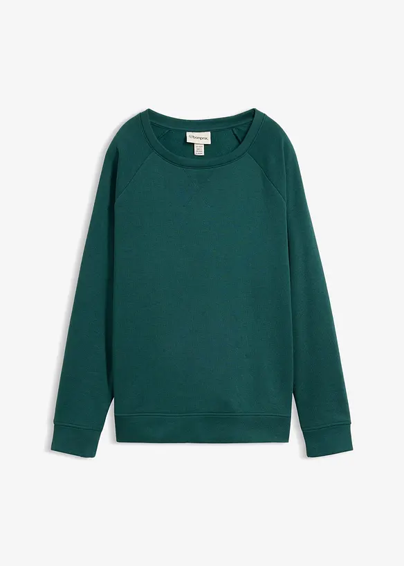 Sweatshirt in petrol von vorne - bonprix