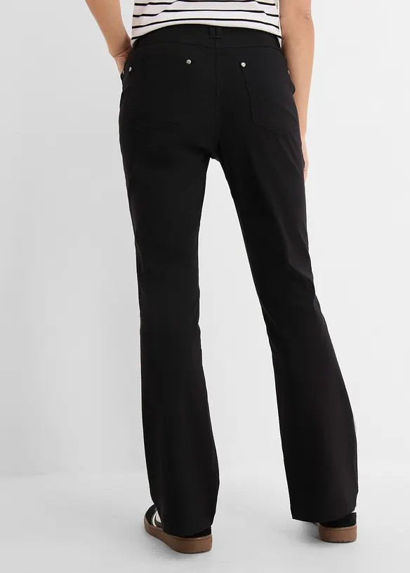 Hose aus elastischem Viskose-Mix in schwarz von hinten - bonprix Hose aus elastischem Viskose-Mix in schwarz von hinten - bonprix