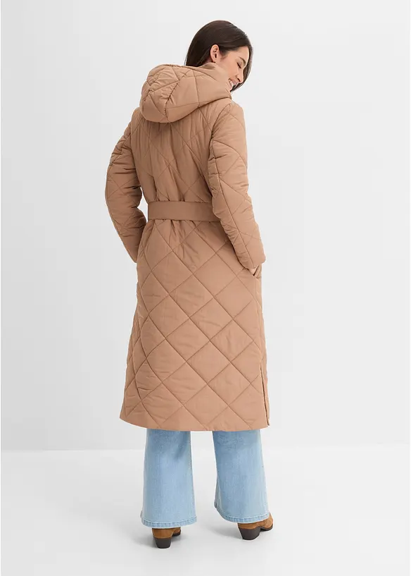 Leichter Steppmantel in braun von hinten (Totalaufnahme) - bonprix