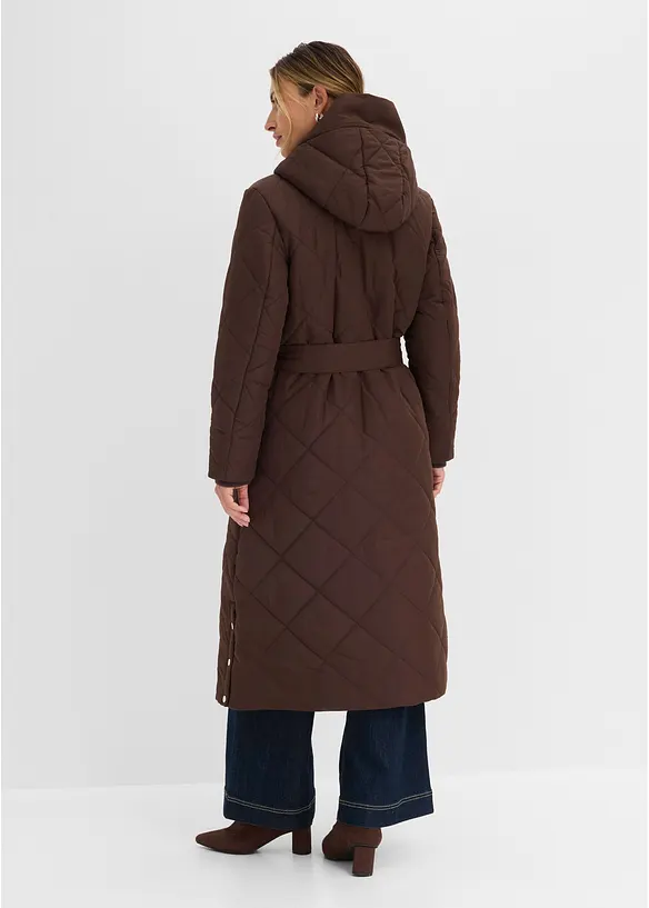 Leichter Steppmantel in braun von hinten (Totalaufnahme) - bonprix