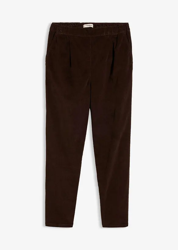 Cordhose aus Baumwoll-Mix in braun von vorne - bonprix