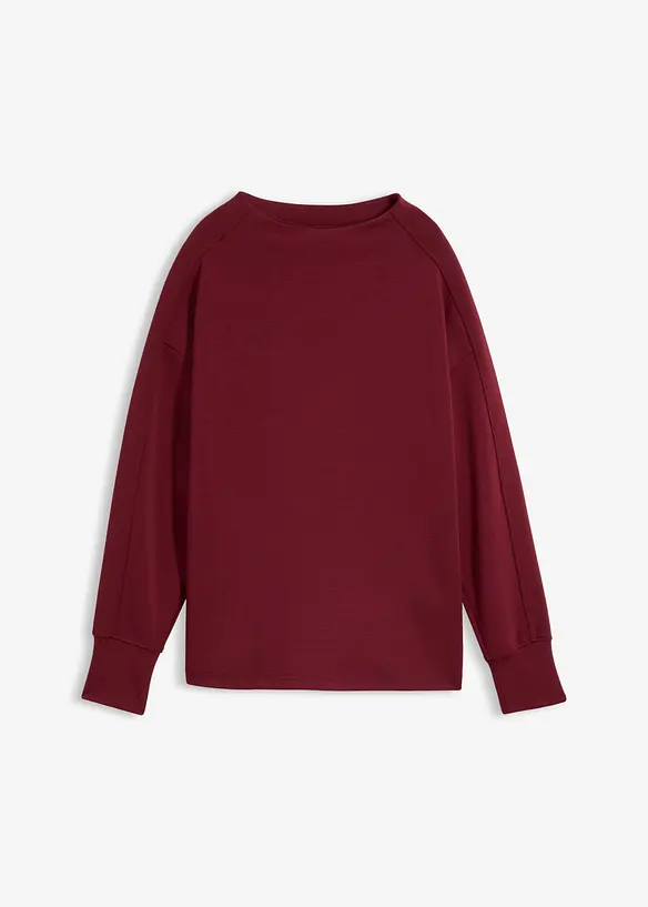 Oversize-Sweatshirt aus weichem Scuba in rot von vorne - bonprix Oversize-Sweatshirt aus weichem Scuba in rot von vorne - bonprix