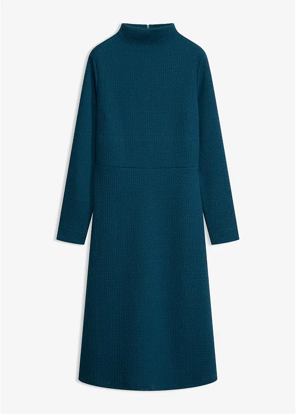 Midikleid in ausgestellter Form in petrol von vorne - bonprix Midikleid in ausgestellter Form in petrol von vorne - bonprix