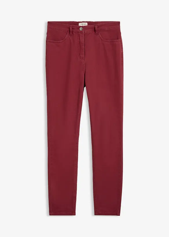 Twillhose aus Baumwoll-Mix in rot von vorne - bonprix