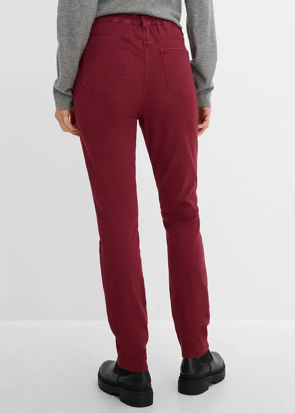 Twillhose aus Baumwoll-Mix in rot von hinten - bonprix