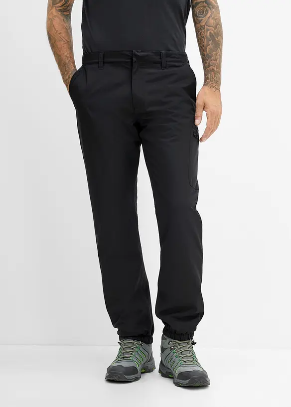wasserdichte Funktionshose, Regular Fit in schwarz von vorne - bonprix