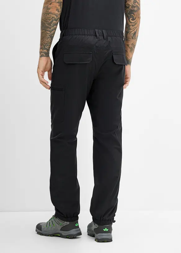 wasserdichte Funktionshose, Regular Fit in schwarz von hinten - bonprix