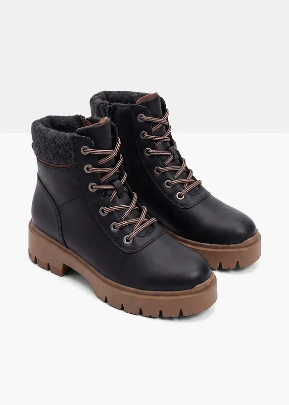 Esprit Schnürboots mit Profilsohle in blau - Esprit