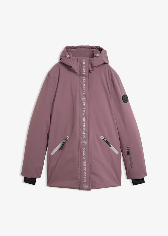 wasserdichte Ski Funktions-Jacke in lila von vorne - bonprix