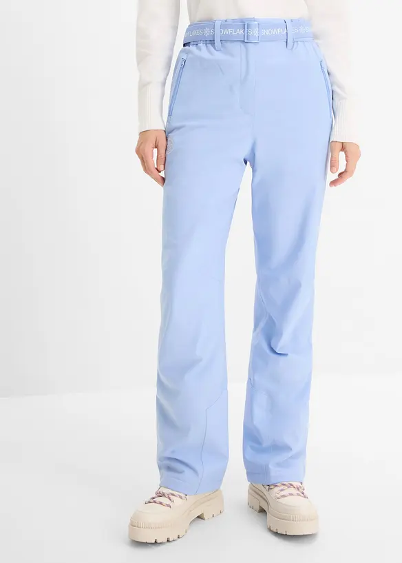 Ski-Thermohose mit Fleecefutter, wasserdicht in blau von vorne - bonprix Ski-Thermohose mit Fleecefutter, wasserdicht in blau von vorne - bonprix
