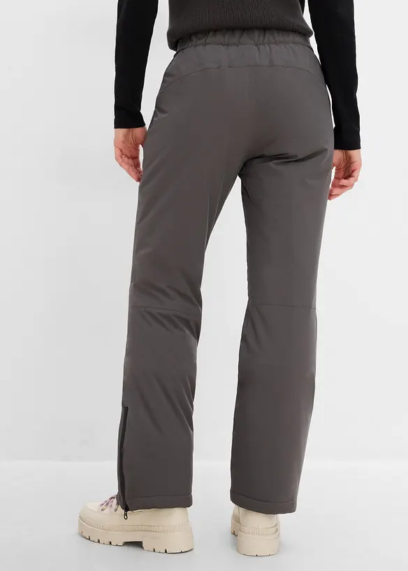 Wasserabweisende  Skihose in grau von hinten - bonprix