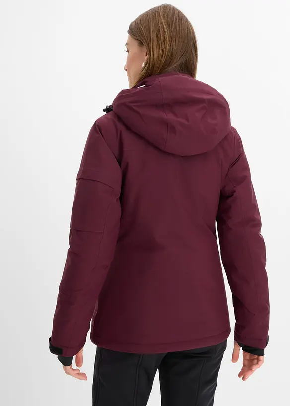 Wasserabweisende  Skijacke in rot von hinten (im Anschnitt) - bonprix