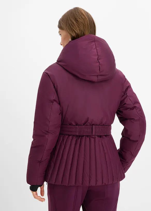 Wasserabweisende Skijacke in lila von hinten (im Anschnitt) - bonprix