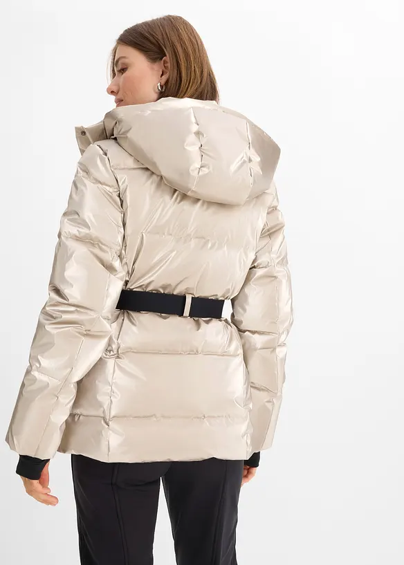 Skijacke in gold von hinten (im Anschnitt) - bonprix