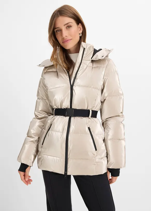 Skijacke in gold von vorne (im Anschnitt) - bonprix