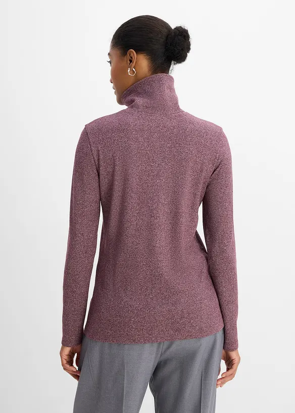 Langarmshirt mit Knopfleiste in rot von hinten (im Anschnitt) - bonprix Langarmshirt mit Knopfleiste in rot von hinten (im Anschnitt) - bonprix