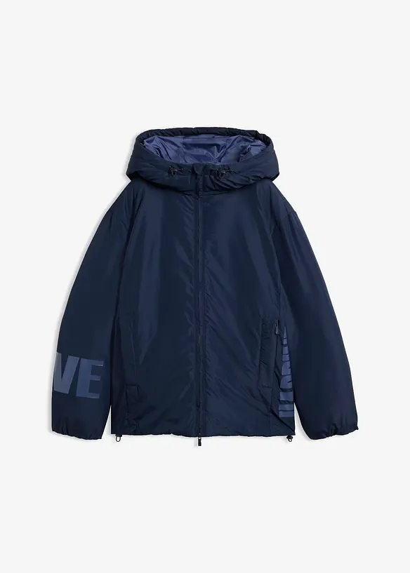 Jacke in blau von vorne - bonprix