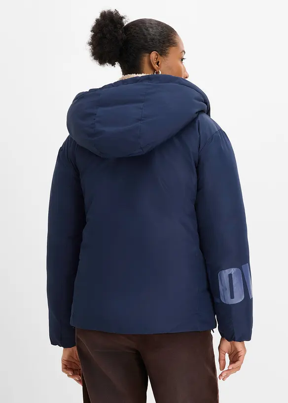 Jacke in blau von hinten (im Anschnitt) - bonprix