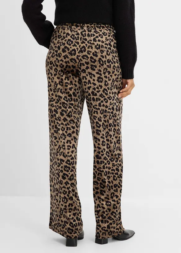 Palazzo-Hose aus softem Samt in braun von hinten - bonprix Palazzo-Hose aus softem Samt in braun von hinten - bonprix