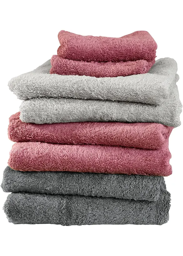 Baumwoll-Handtuch Deluxe in lila - bonprix