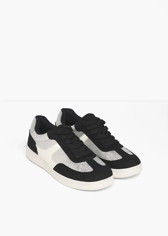 Gefütterter Sneaker in grau - bonprix