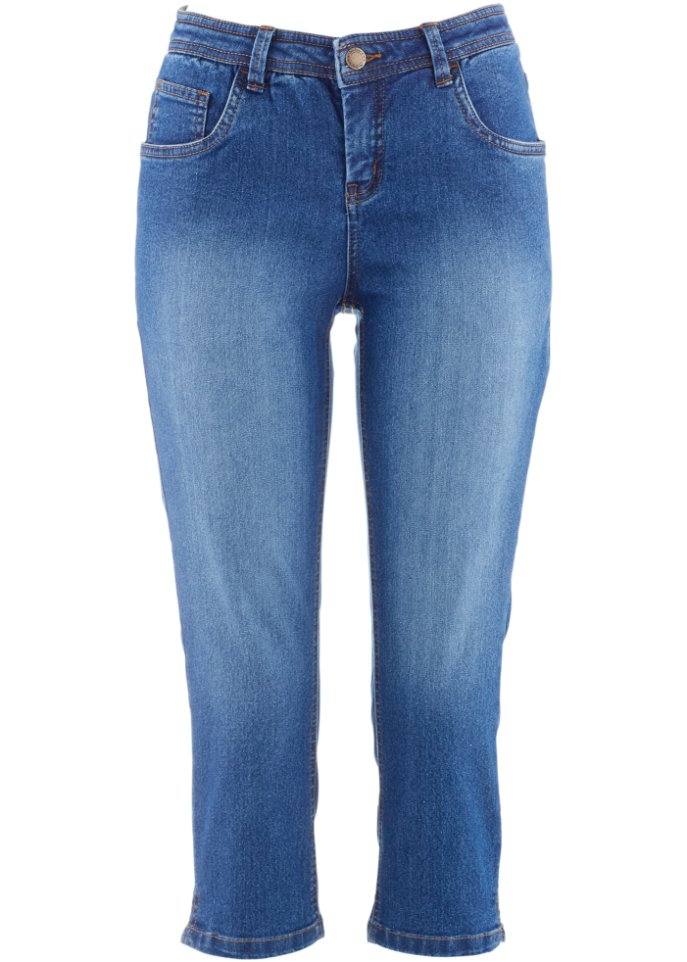 Komfort-Stretch Capri-Jeans in blau - John Baner JEANSWEAR