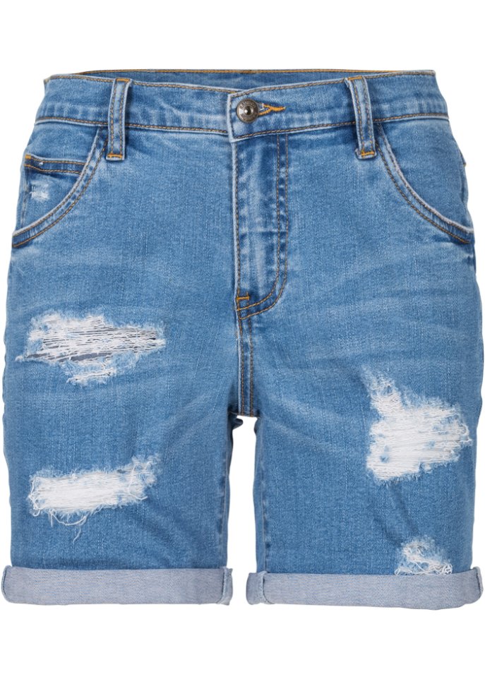 Rabatt 95 % DAMEN Jeans Destroyed Blau 36 Zara Shorts jeans 