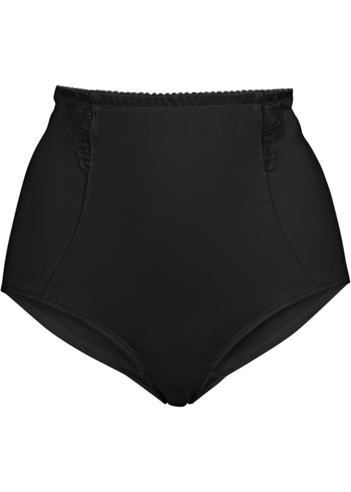 Shape Panty mit starker Formkraft in schwarz von vorne - bpc bonprix collection - Nice Size