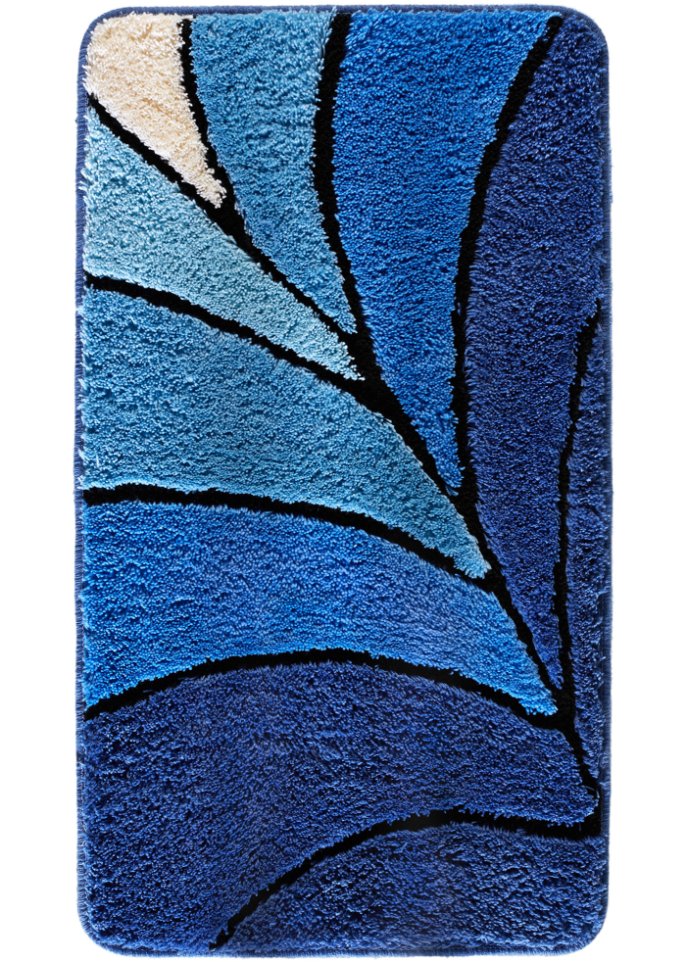 Badematte mit hohem Flor in blau - bpc living bonprix collection